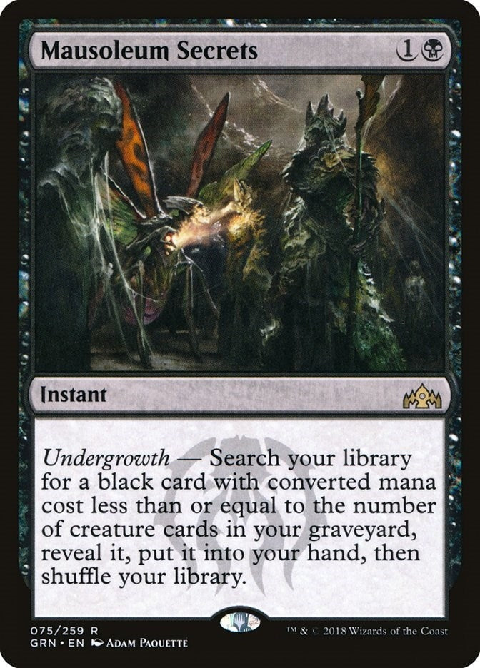 Image for Mausoleum Secrets (75) (Guilds of Ravnica) - Magic: The Gathering