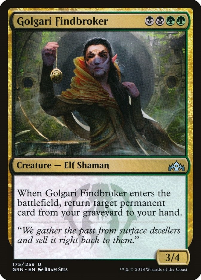 Image for Golgari Findbroker (175) (Guilds of Ravnica) - Magic: The Gathering