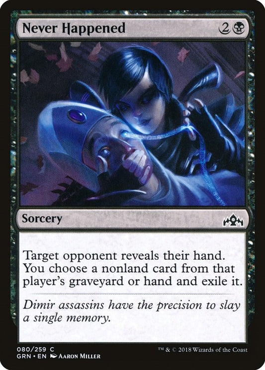Image for Never Happened (80) (Guilds of Ravnica) - Magic: The Gathering