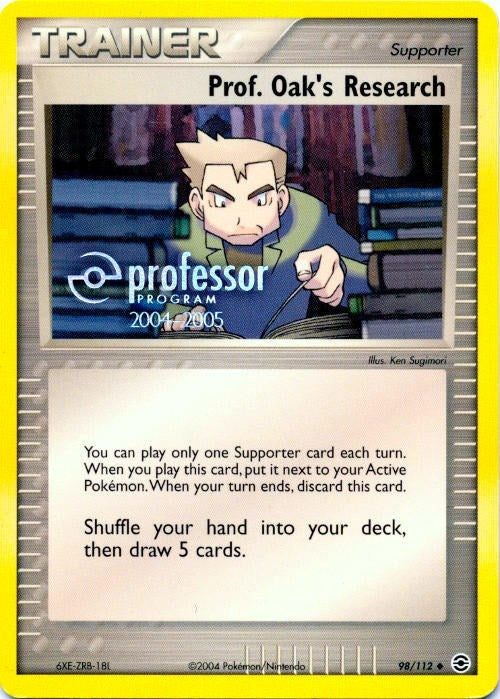 Image for Prof. Oak's Research (2004-2005) (98/112) (Professor Program Promos) - Pokemon