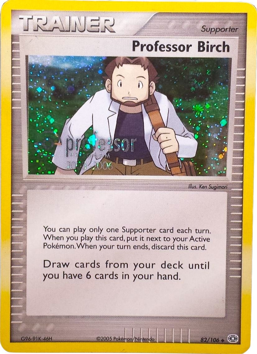 Image for Professor Birch (2006) (82/106) (Professor Program Promos) - Pokemon