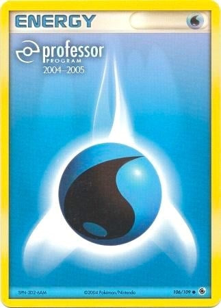 Image for Water Energy (2004-2005) (106/109) (Professor Program Promos) - Pokemon