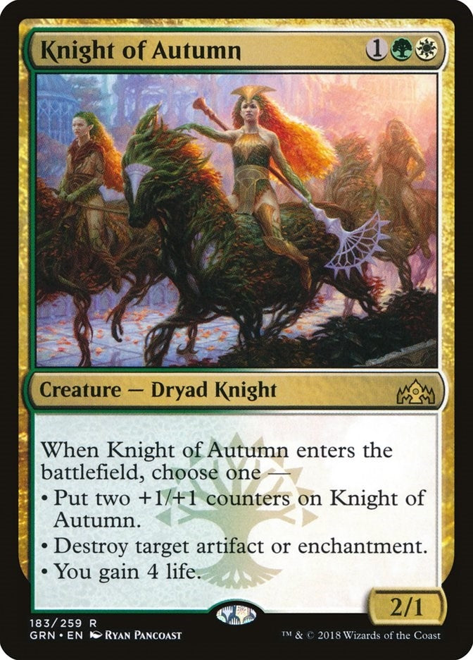 Image for Knight of Autumn (183) (Guilds of Ravnica) - Magic: The Gathering