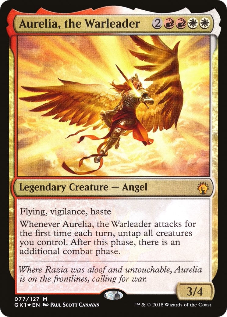 Image for Aurelia, the Warleader (77) (Guilds of Ravnica: Guild Kits) - Magic: The Gathering