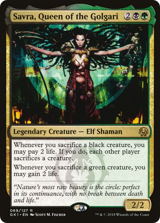 Image for Savra, Queen of the Golgari (69) (Guilds of Ravnica: Guild Kits) - Magic: The Gathering