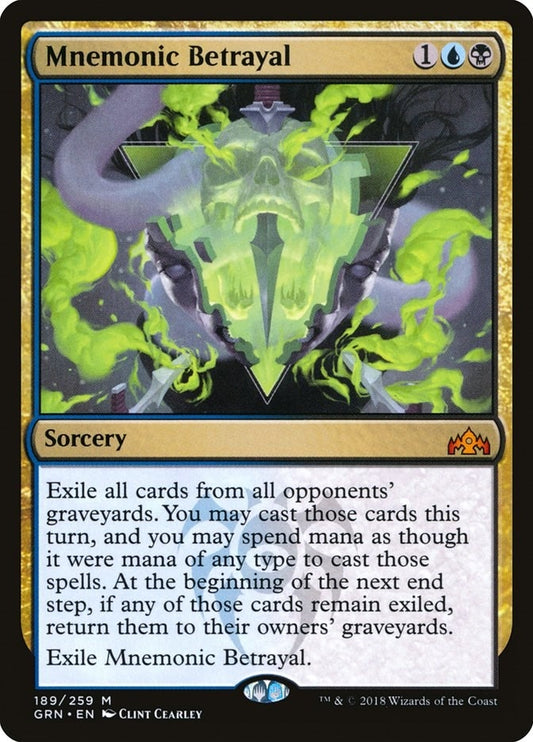 Image for Mnemonic Betrayal (189) (Guilds of Ravnica) - Magic: The Gathering