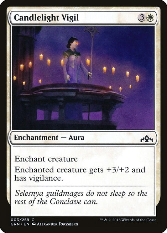 Image for Candlelight Vigil (3) (Guilds of Ravnica) - Magic: The Gathering
