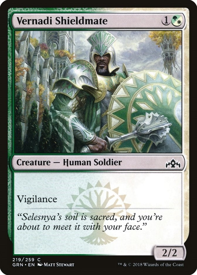 Image for Vernadi Shieldmate (219) (Guilds of Ravnica) - Magic: The Gathering