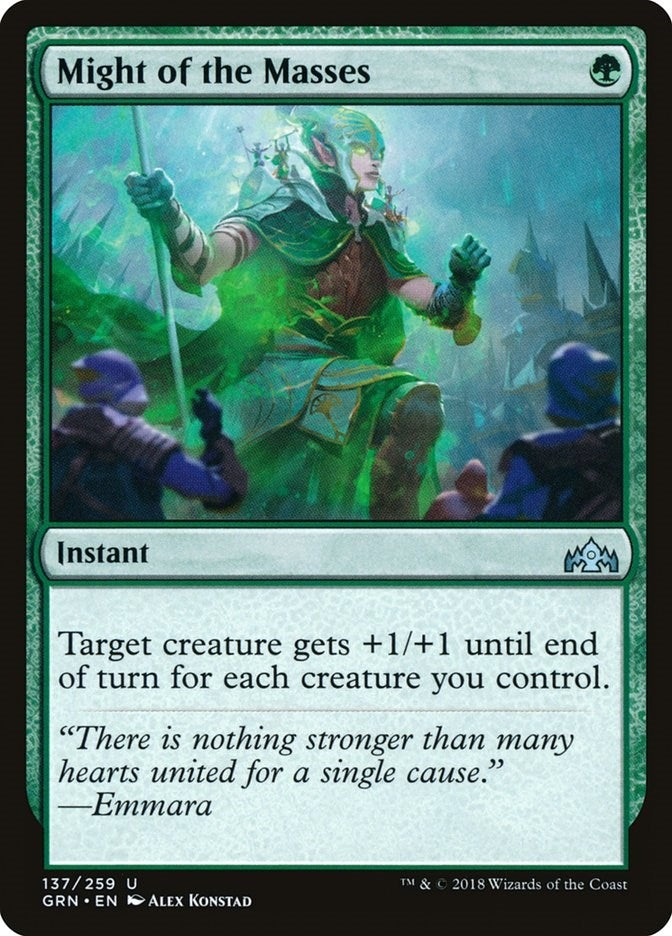 Image for Might of the Masses (137) (Guilds of Ravnica) - Magic: The Gathering