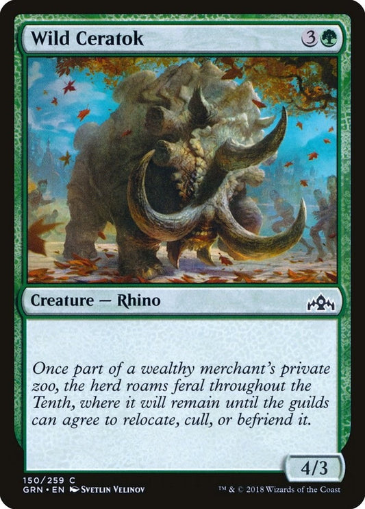 Image for Wild Ceratok (150) (Guilds of Ravnica) - Magic: The Gathering