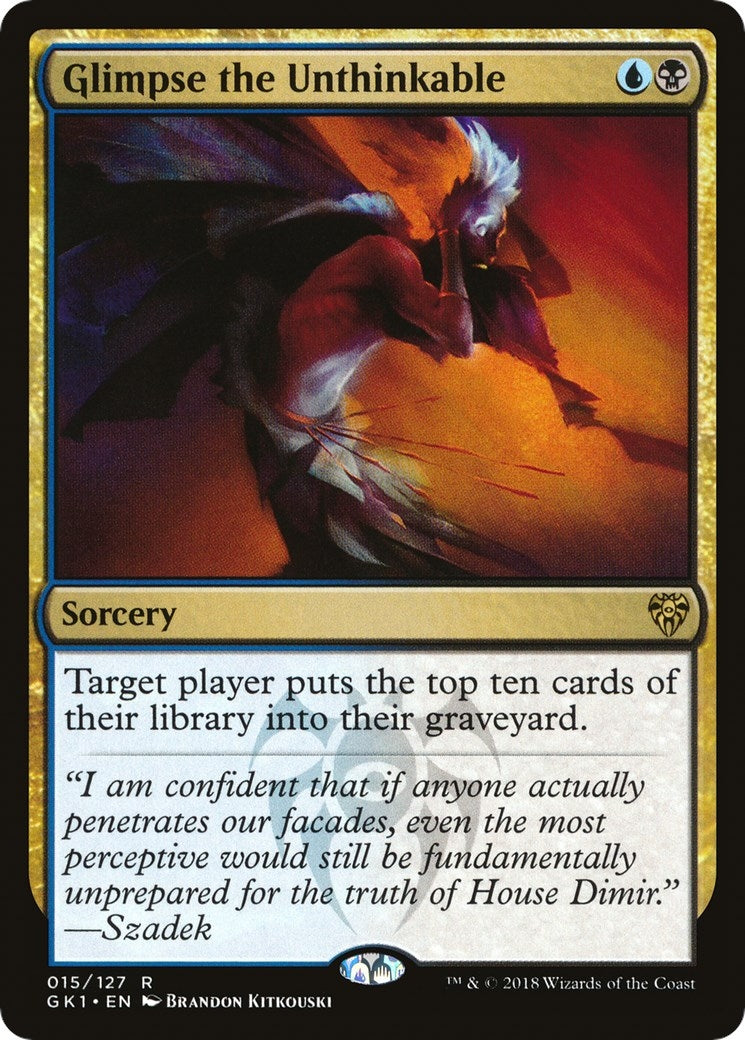 Image for Glimpse the Unthinkable (15) (Guilds of Ravnica: Guild Kits) - Magic: The Gathering