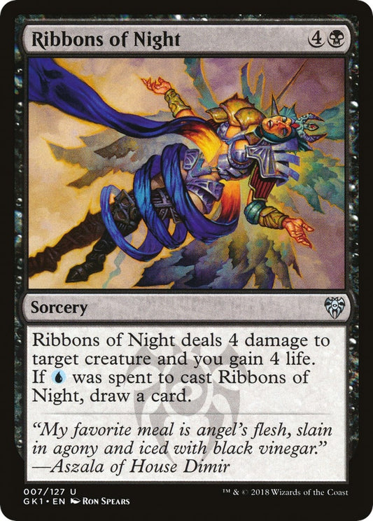 Image for Ribbons of Night (7) (Guilds of Ravnica: Guild Kits) - Magic: The Gathering