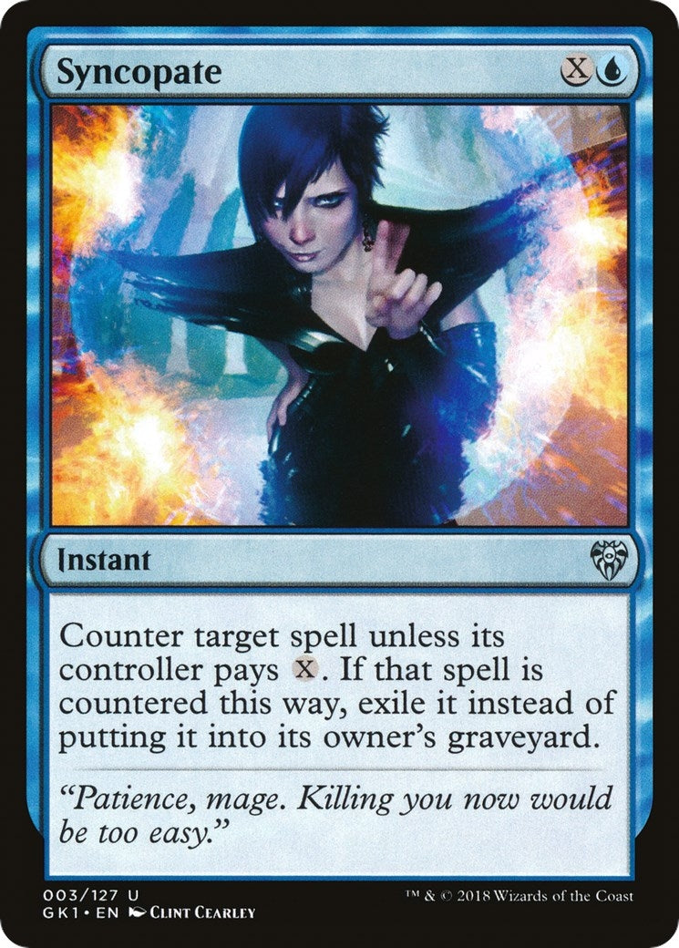 Image for Syncopate (3) (Guilds of Ravnica: Guild Kits) - Magic: The Gathering