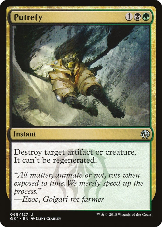 Image for Putrefy (68) (Guilds of Ravnica: Guild Kits) - Magic: The Gathering