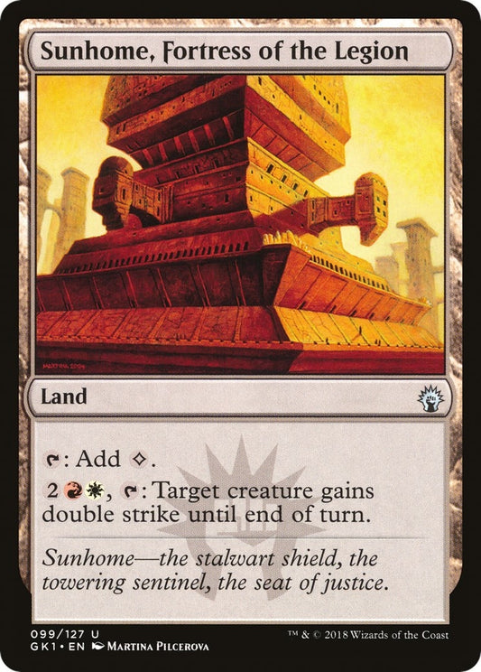 Image for Sunhome, Fortress of the Legion (99) (Guilds of Ravnica: Guild Kits) - Magic: The Gathering