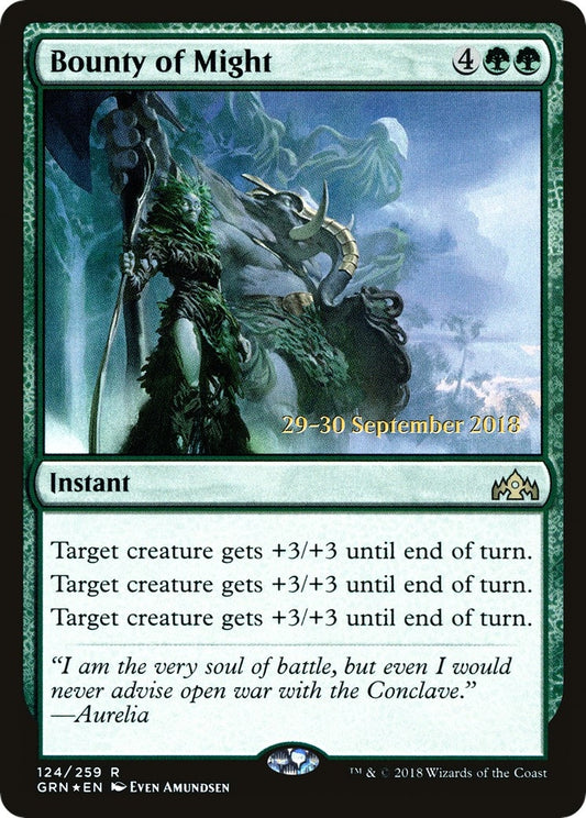 Image for Bounty of Might (124) (Prerelease Cards) - Magic: The Gathering