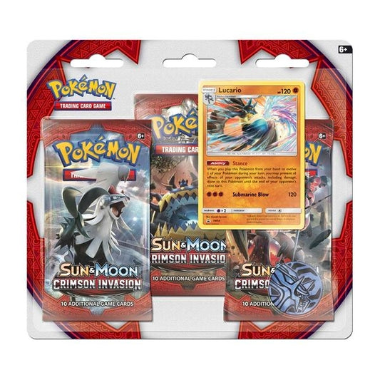Image for Crimson Invasion 3 Pack Blister [Lucario] - Pokemon