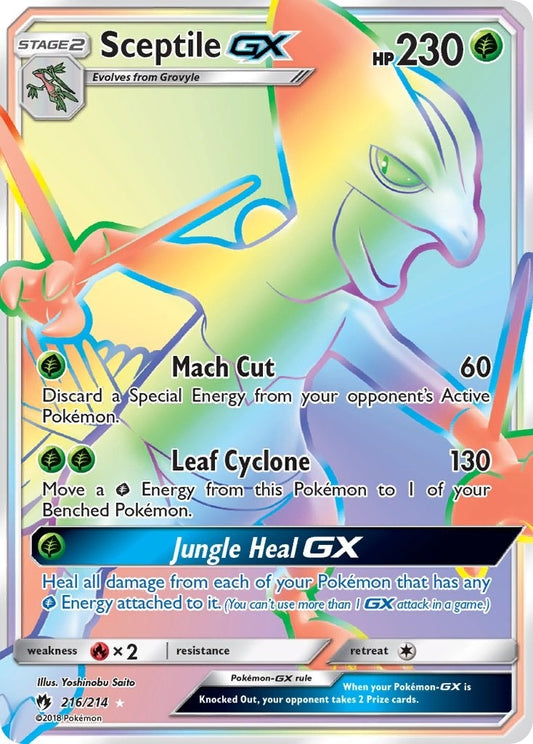 Image for Sceptile GX (Secret) (216/214) (SM - Lost Thunder) - Pokemon