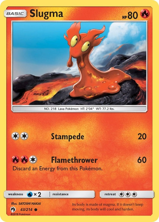 Image for Slugma (43/214) (SM - Lost Thunder) - Pokemon
