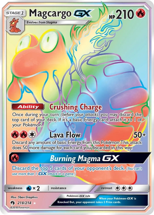 Image for Magcargo GX (Secret) (218/214) (SM - Lost Thunder) - Pokemon