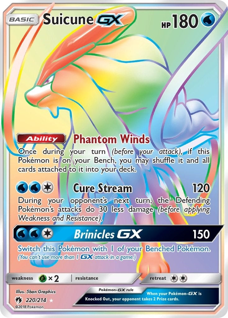 Image for Suicune GX (Secret) (220/214) (SM - Lost Thunder) - Pokemon