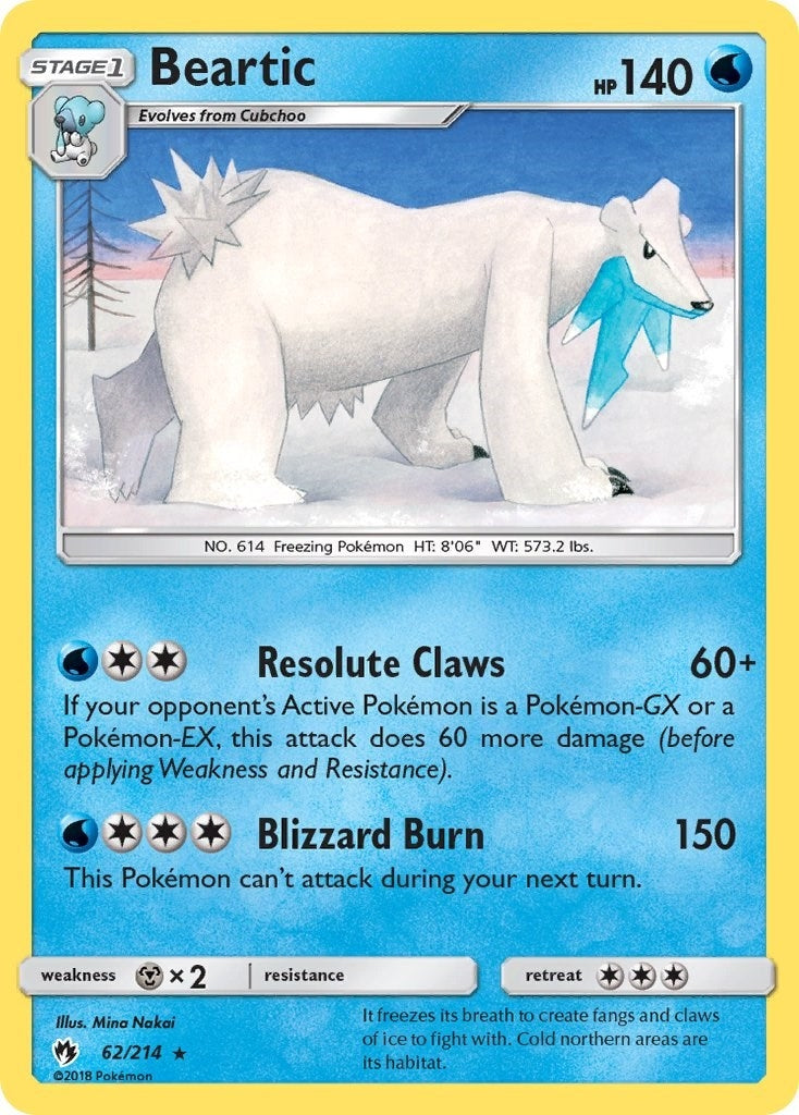Image for Beartic (62/214) (SM - Lost Thunder) - Pokemon