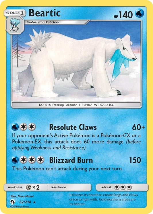 Image for Beartic (62/214) (SM - Lost Thunder) - Pokemon