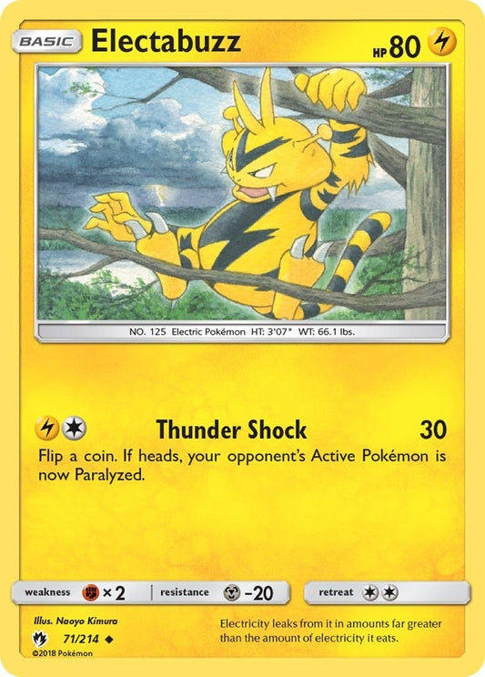 Image for Electabuzz (71/214) (SM - Lost Thunder) - Pokemon