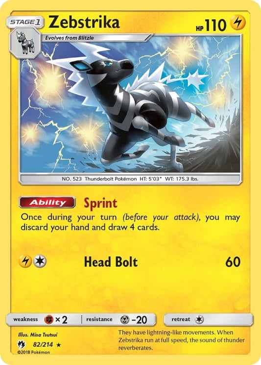 Image for Zebstrika (82/214) (SM - Lost Thunder) - Pokemon