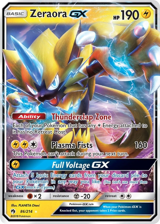 Image for Zeraora GX (86/214) (SM - Lost Thunder) - Pokemon