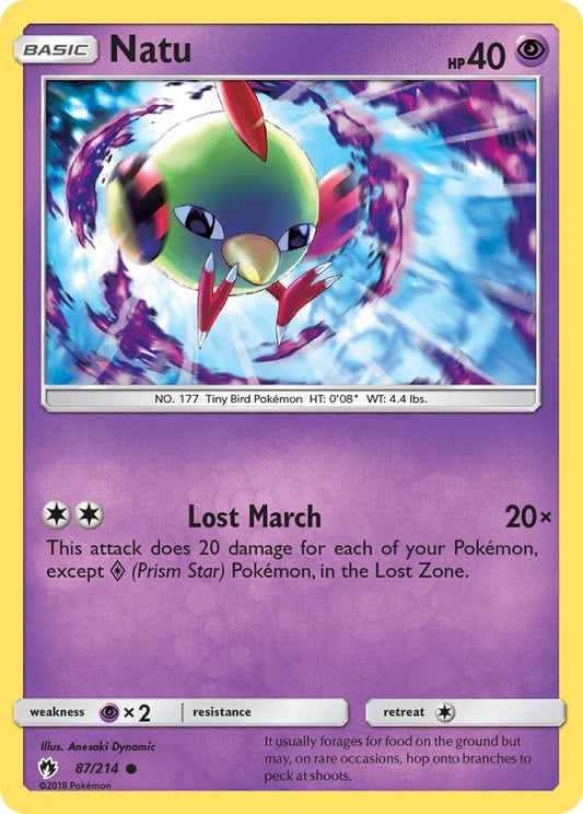 Image for Natu (87/214) (SM - Lost Thunder) - Pokemon