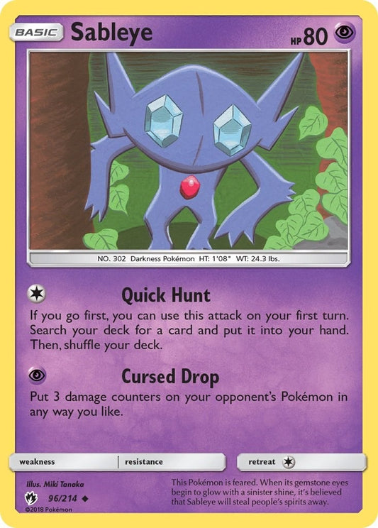 Image for Sableye (96/214) (SM - Lost Thunder) - Pokemon