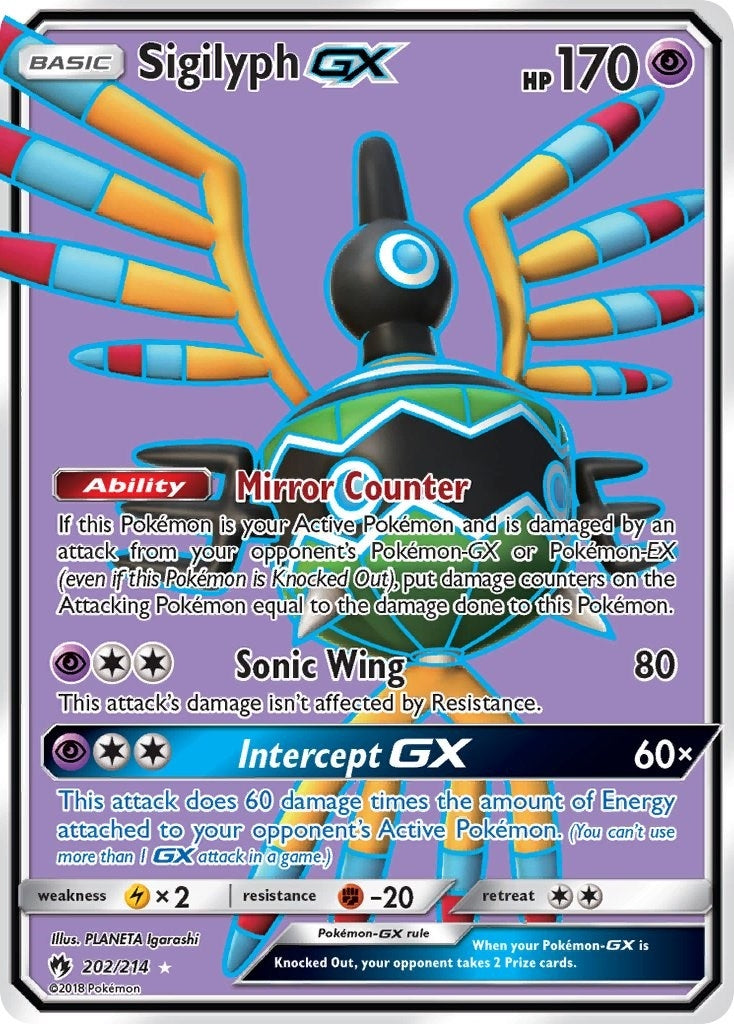 Image for Sigilyph GX (Full Art) (202/214) (SM - Lost Thunder) - Pokemon