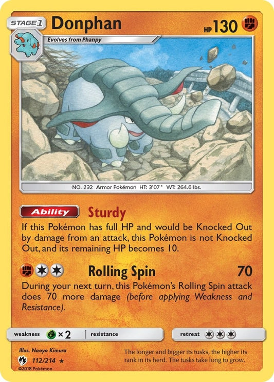 Image for Donphan (112/214) (SM - Lost Thunder) - Pokemon