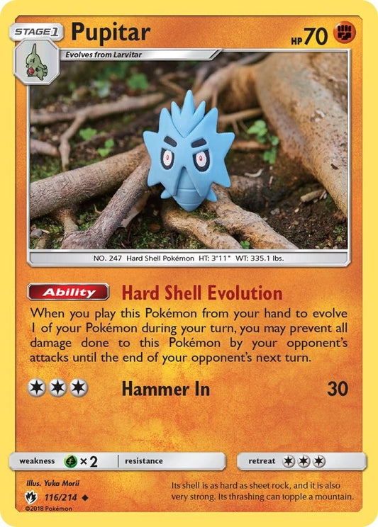 Image for Pupitar (116/214) (SM - Lost Thunder) - Pokemon
