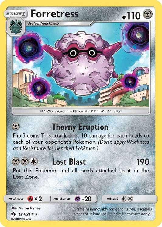 Image for Forretress (124/214) (SM - Lost Thunder) - Pokemon
