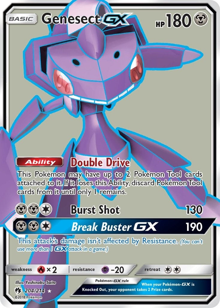 Image for Genesect GX (Full Art) (204/214) (SM - Lost Thunder) - Pokemon