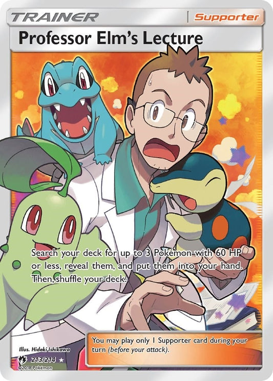 Image for Professor Elm's Lecture (Full Art) (213/214) (SM - Lost Thunder) - Pokemon