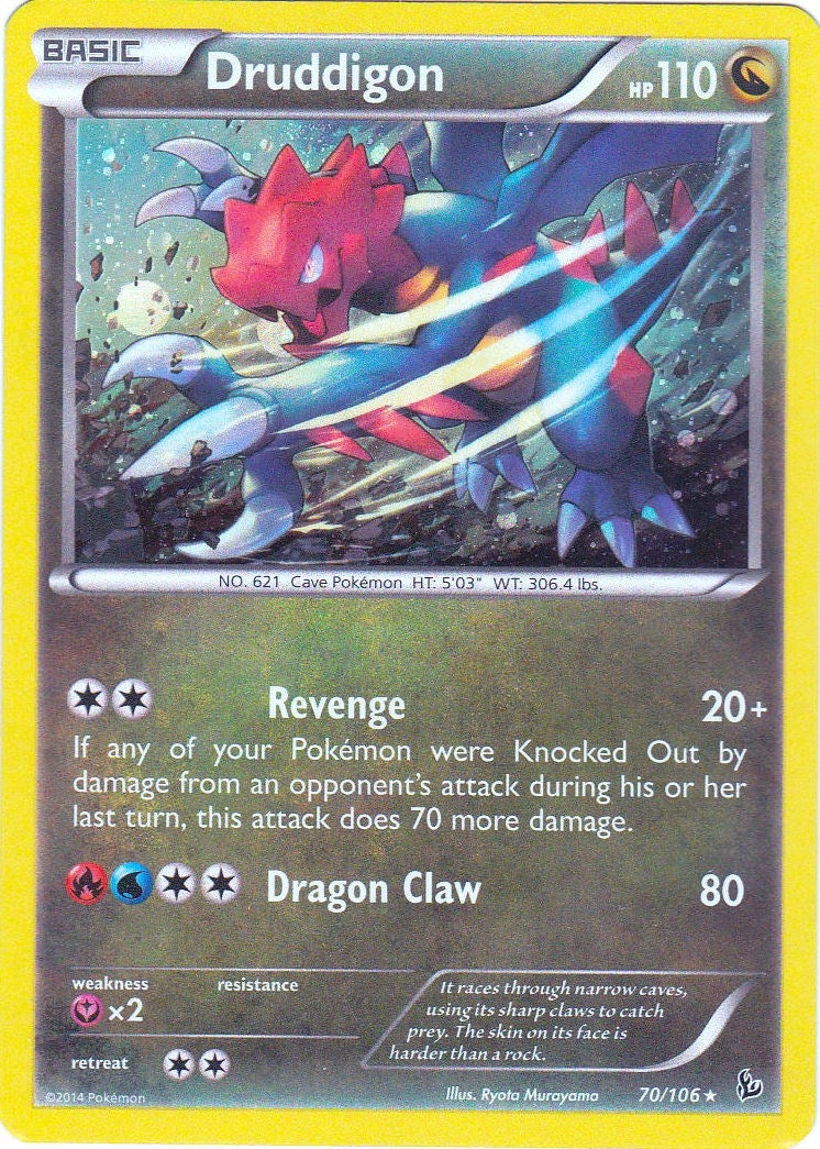 Image for Druddigon - 70/106(Cosmos Holo) (070/106) (Blister Exclusives) - Pokemon