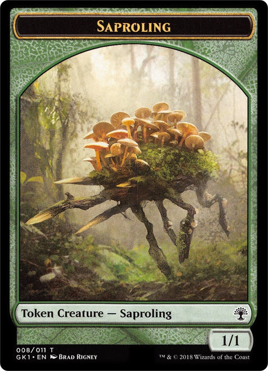 Image for Saproling // Voja Double-Sided Token (8 // 11) (Guilds of Ravnica: Guild Kits) - Magic: The Gathering