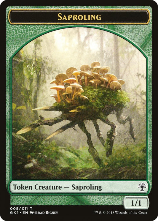 Image for Saproling // Wurm Double-Sided Token (8 // 9) (Guilds of Ravnica: Guild Kits) - Magic: The Gathering