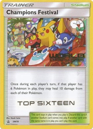 Image for Champions Festival - SM78 (World Championships 2017) [Top Sixteen] (SM78) (SM Promos) - Pokemon