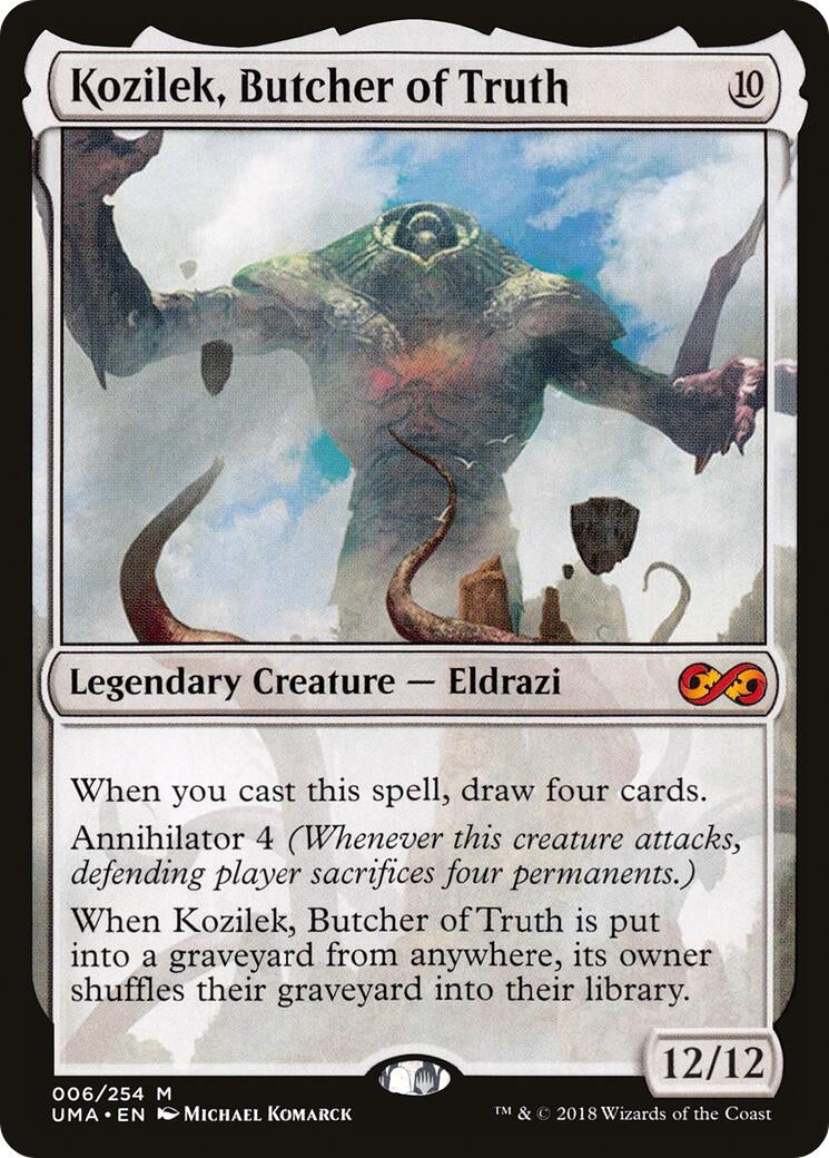 Image for Kozilek, Butcher of Truth (6) (Ultimate Masters) - Magic: The Gathering