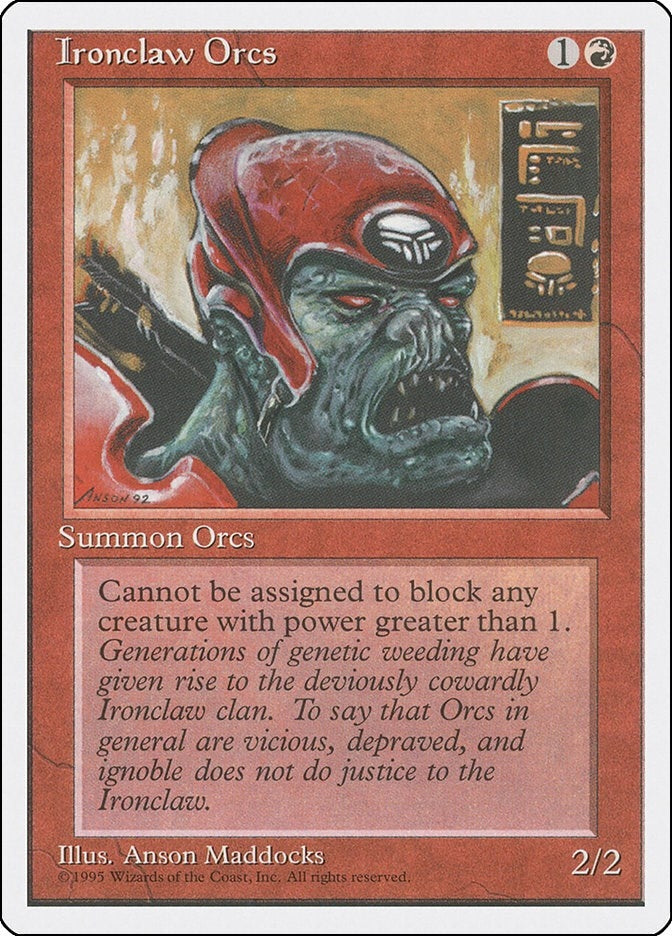 Image for Ironclaw Orcs (Fourth Edition) - Magic: The Gathering