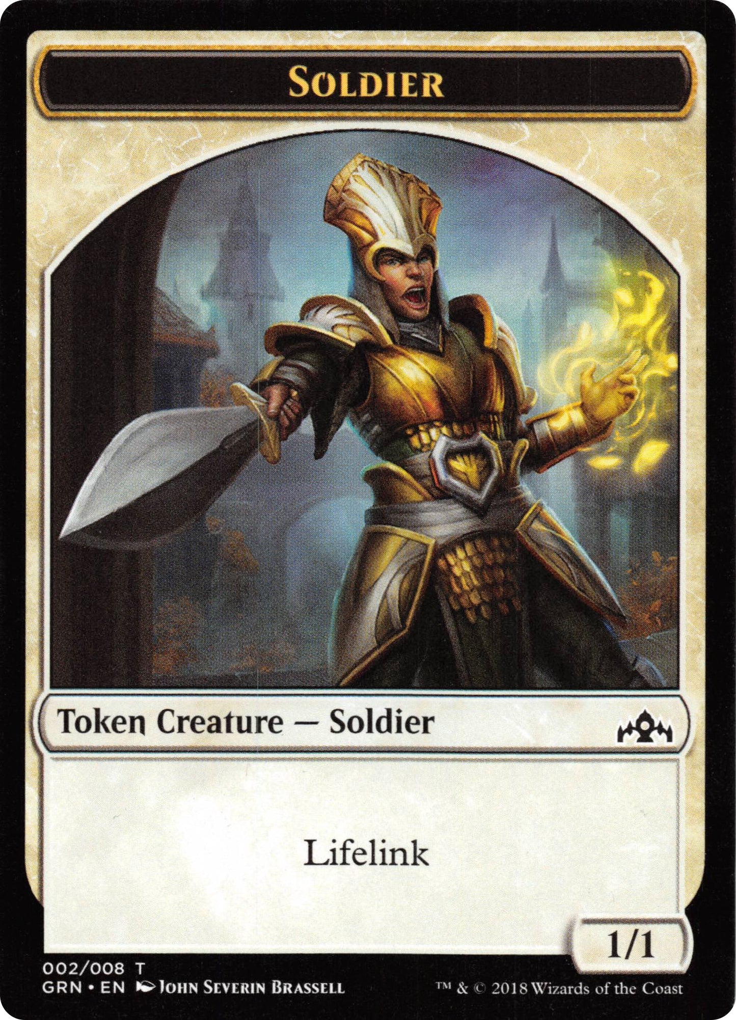 Image for Soldier (002) // Soldier (006) Token (2 // 6) (Guilds of Ravnica: Guild Kits) - Magic: The Gathering