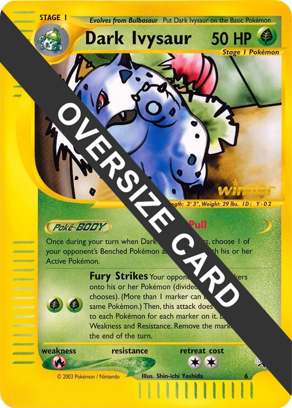 Image for Dark Ivysaur - 6 (Best of Game 6 Promo) (006) (Jumbo Cards) - Pokemon