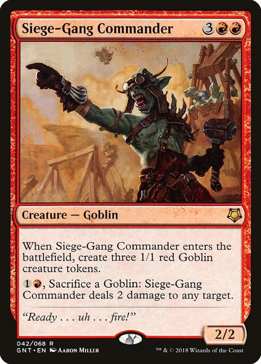 Image for Siege-Gang Commander (42) (Magic Game Night) - Magic: The Gathering