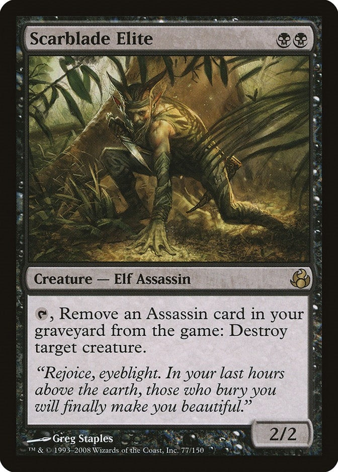 Image for Scarblade Elite (77) (Morningtide) - Magic: The Gathering
