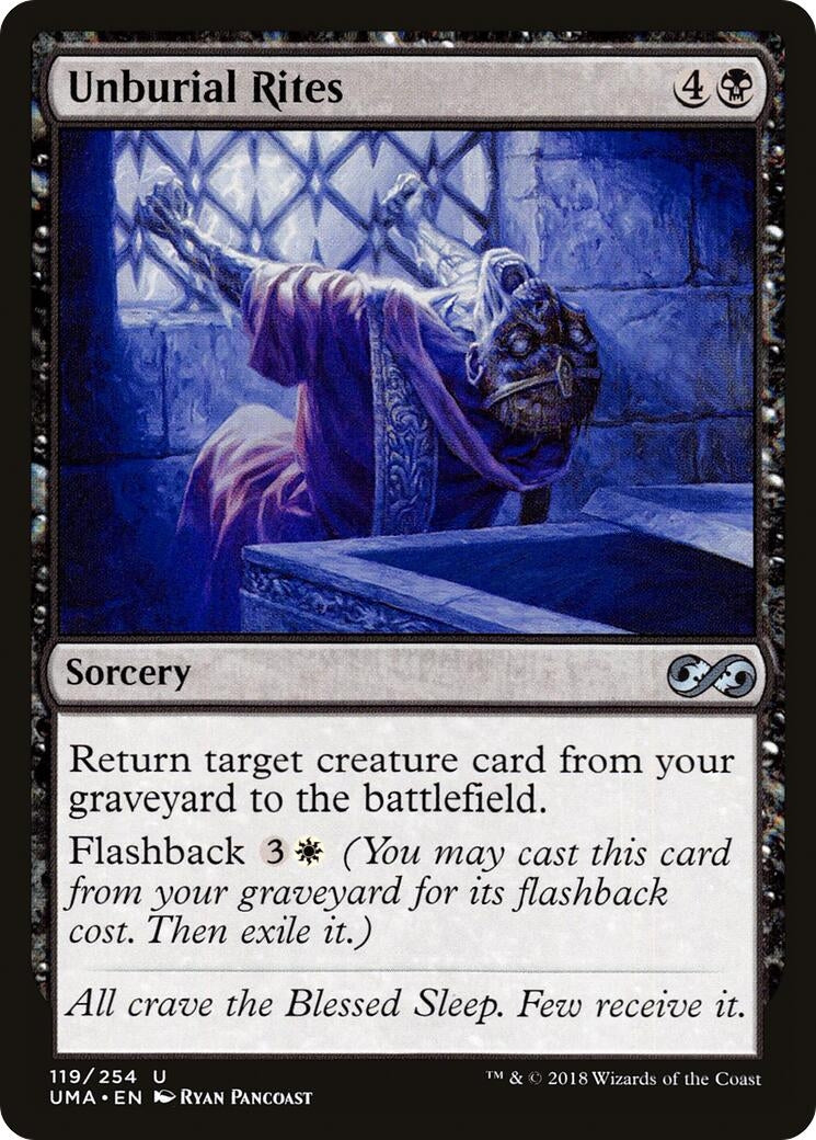 Image for Unburial Rites (119) (Ultimate Masters) - Magic: The Gathering