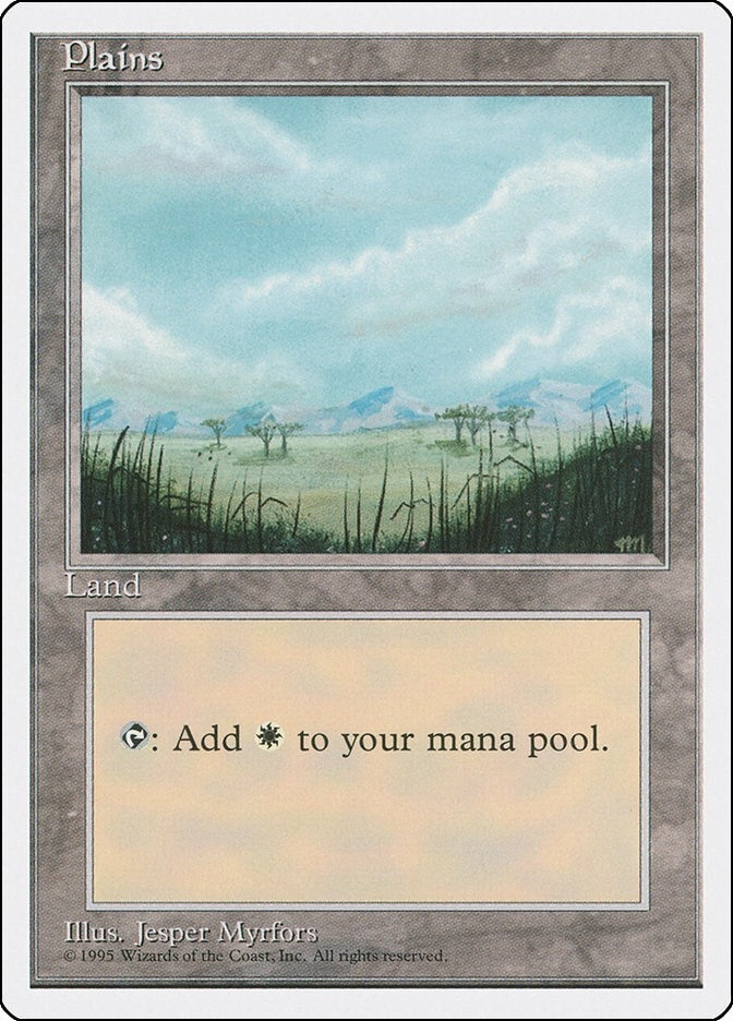 Image for Plains (B) (187) (Fourth Edition) - Magic: The Gathering